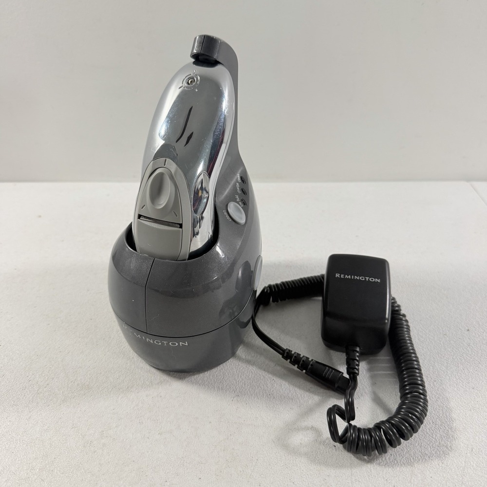 Remington R-9500 Titanium 3-Head Rotary Shaver Kit W/ Cleaning Charging Base